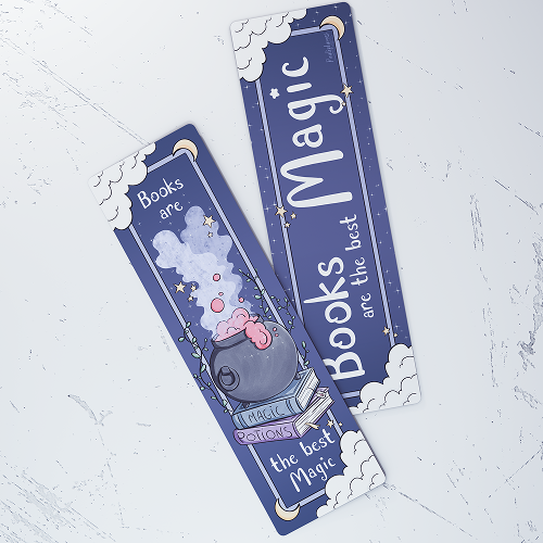 Marque-page magie plastifié