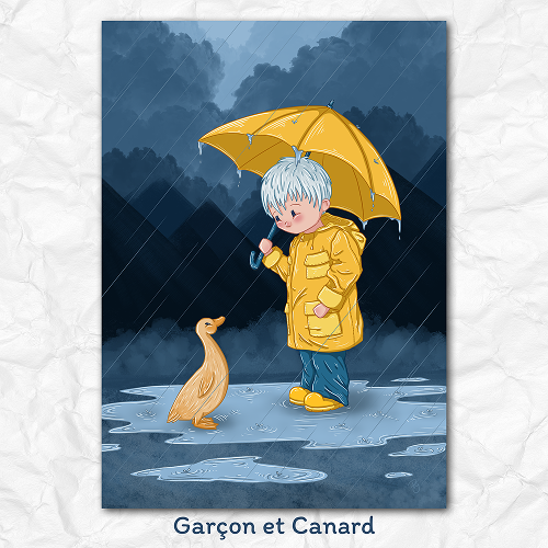 Print Garçon et Canard
