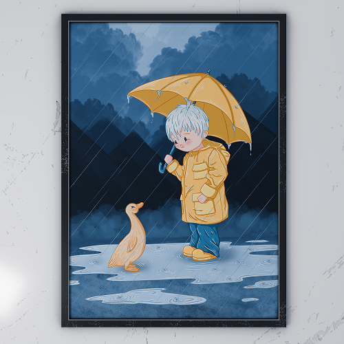 Print Garçon et Canard