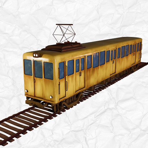 3D Asset - Train+Rail